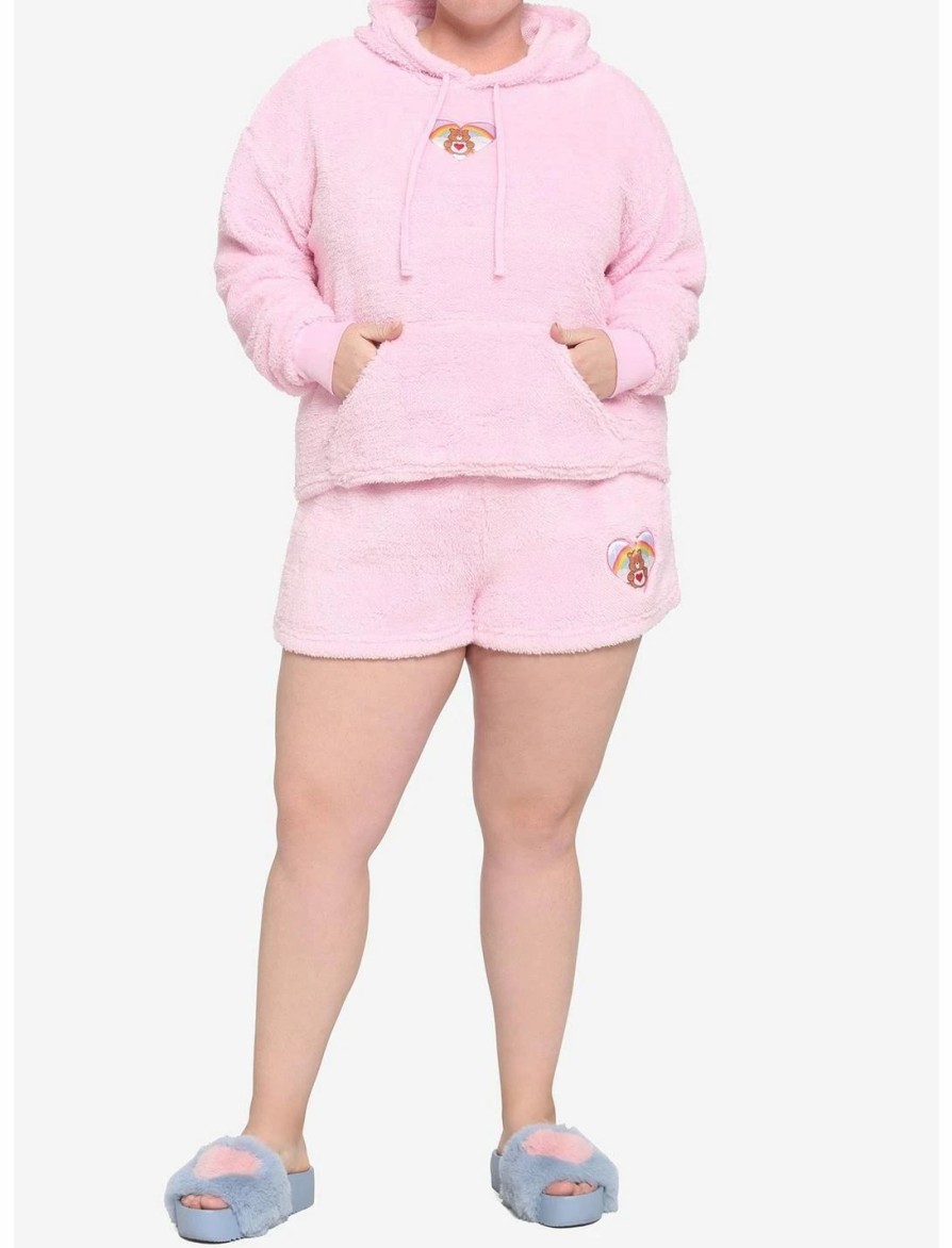 * Hoodies And Sweatshirts | Hunivers Care Bears Tenderheart Bear Fuzzy Skimmer Hoodie Plus Size